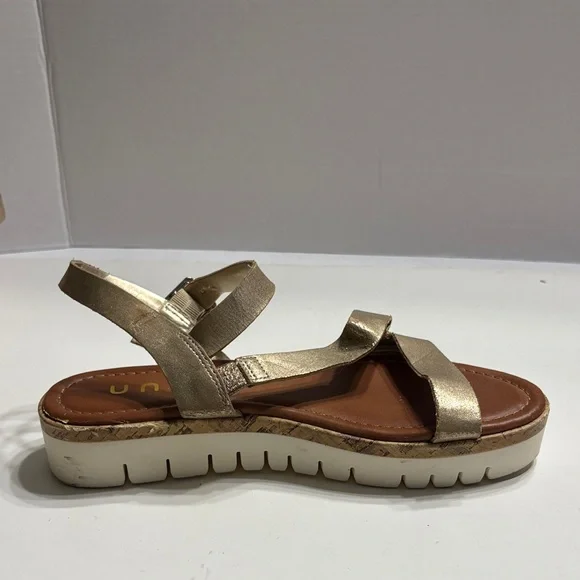 Unisa Gold Strappy Sandals - Picture 10 of 12
